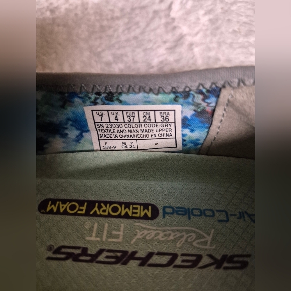 Skechers Kids' Light Gray Sneakers - Picture 8 of 8
